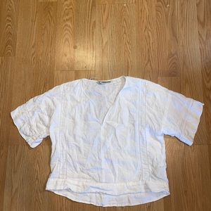 white float v neck top
